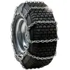 Paire de chaînes à neige pour pneus de tracteur de pelouse 18x9.50-8