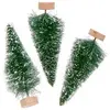 Rico Design Lot de 3 sapins de Noël en bois vert 7 cm