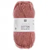 Fil à tricoter FASHION COTTON MÉTALLISÉ DK - Rico Design 19 Rouge - 19...