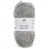 Fil à tricoter FASHION COTTON MÉTALLISÉ DK - Rico Design 21 Gris - 21 ...