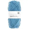 Rico Creative Cotton aran Fil de coton pour tricot et crochet Bleu 55