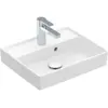 Villeroy & Boch Collaro fontein 45x37cm met overloop en kraangat, wit