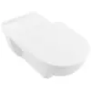 SANS Cuvette suspendue rallongée O.NOVO VITA DirectFlush - Couleur : BLANC