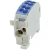 HoraeTec 080110-1-3 Borne de dérivation pour conduite principale pa, laiton gris clair (ral 7035), bleu clair (ral 5012