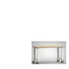 Tabli l.1500xP700xH840 mm hêtre Multiplex gris clair, ral 7035 roul. f...