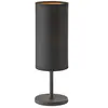 FH Lighting Lampe de table Kira, tissu, noire