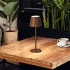 FH Lighting Lampe à poser LED rechargeable Roxi, couleur rouille, méta...
