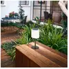 FH Lighting Lampe table solaire LED Lesina, noir sable/blanche