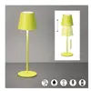 FH Lighting Lampe à poser LED rechargeable Viletto, vert clair, IP54