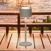 FH Lighting Lampe à poser LED rechargeable Juna, gris-marron Hauteur 2...
