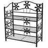 Mendler Étagère / meuble de rangement / range-chaussures / bibliothèque Genève, métal, 3 tablettes, H=70cm