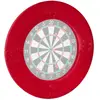 Relaxdays Bordure de protection R7,bague cible pour jeu de fléchettes tournoi dartboard 45 cm, Ø 72 cm, rouge