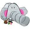 Relaxdays Tente de jeu pop-up éléphant avec tunnel de jeu, tente pour ...