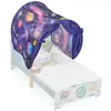 Relaxdays Tente pour Enfant, système « Pop up », pour Le lit de Votre Bout de Chou, planètes, LP 220x79 cm, Multicolore