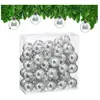 Relaxdays Boule de Noël, Brillante, lot Pratique de 50, en Plastique, ...