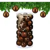 Boule de Noël, lot pratique de 30, en plastique robuste, pour décorer ...