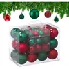 50 boules de Noël, mates, brillantes & pailletées, pour décorer le sap...