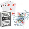 Relaxdays Cartes de poker en plastique, jeu imperméable, anti-déchirur...