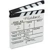 Relaxdays Clap de cinéma Hollywood film clapet scène inscription déco HxlxP: 26 x 30 x 30 cm, blanc
