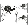 relaxdays 3 x Crochets pour fleurs Escargot