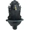 Relaxdays Fontaine De Jardin Antique Murale Design Nostalgique Antiquités Aluminium Jardin