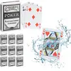 RELAXDAYS Cartes de poker en plastique, lot de 10, jeu imperméable, an...