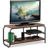 Relaxdays Meuble TV, design industriel, Etage Receiver, rangement pour...