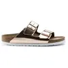 Birkenstock Arizona, Sandales femme, Or (Metallic Copper/Soft Footbed), 35 EU