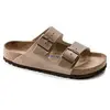 Sandales Birkenstock Arizona Waxy Leather Marron 35 Étroit 552813