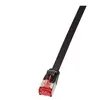 Cordon de raccordement CAT 6a LogiLink SlimLine 1m noir