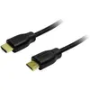 LOGILINK Cable HDMI male/male - fiche OR 1m Noir