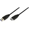 Logilink - Câble usb usb 3.2 Gen1 (usb 3.0) usb-a mâle, usb-a femelle 1.00 m noir