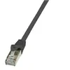 2direct LogiLink Câble Patch, Cat. 5e, F/UTP, 10,0 m, noir, gaine en ()
