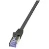 LogiLink PrimeLine Câble réseau Cat6A S/FTP AWG26 PIMF LSZH 1,50 m Noir