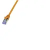 LogiLink PrimeLine Câble réseau Cat6A S/FTP AWG26 PIMF LSZH 5 m Orange