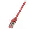 2direct LogiLink PrimeLine Câble réseau Cat6 S/FTP AWG27 PIMF LSZH 2 m Rouge