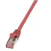 LogiLink PrimeLine Câble réseau Cat6 S/FTP AWG27 PIMF LSZH 0,50 m Rouge