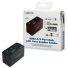LogiLink Hub USB 3.0 avec lecteur de carte All-in-One, noir