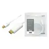 LogiLink Câble Mini DisplayPort - HDMI, 4K, 1,0 m, blanc
