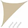 Amanka Voile d'ombrage UV 3,6x3,6x5,1 HDPE Triangle Protection Solaire...