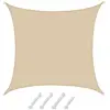 Amanka 5x5 Voile d'Ombrage Perméable à l'Eau - Toile Ombrage Voile Voi...