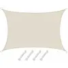 Amanka UPF50+ Voile d'ombrage UV 3x5 m Polyester Rectangle Protection ...