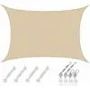 Amanka 4x6 Voile d'Ombrage Rectangulaire Respirante - Toile de Jardin uv avec Fixation
