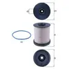 Mahle KNECHT FILTER Filtre à carburant pour OPEL: Astra & VAUXHALL: Astra (Ref: KX 491/1D)