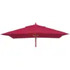 Toile pour parasol de gastronomie en bois HWC-C57, carré 4x4m polyeste...