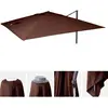 Mendler Toile pour parasol de luxe HWC-A96 3x4m (Ø5m) polyester 3,5kg brun