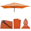 Mendler Toile pour parasol HWC-C57 carré 3x3m en polyester hydrofuge et anti-salissures