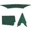 Mendler Housse de rechange pour parasol Florida 3x4m polyester vert