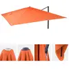 Toile pour parasol de luxe HWC-A96 3,5x3,5m (Ø4,95m) polyester 4kg ~ t...