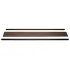 Mendler Set de finition pour brise-vue WPC Sarthe, profil de finition 180cm, brun